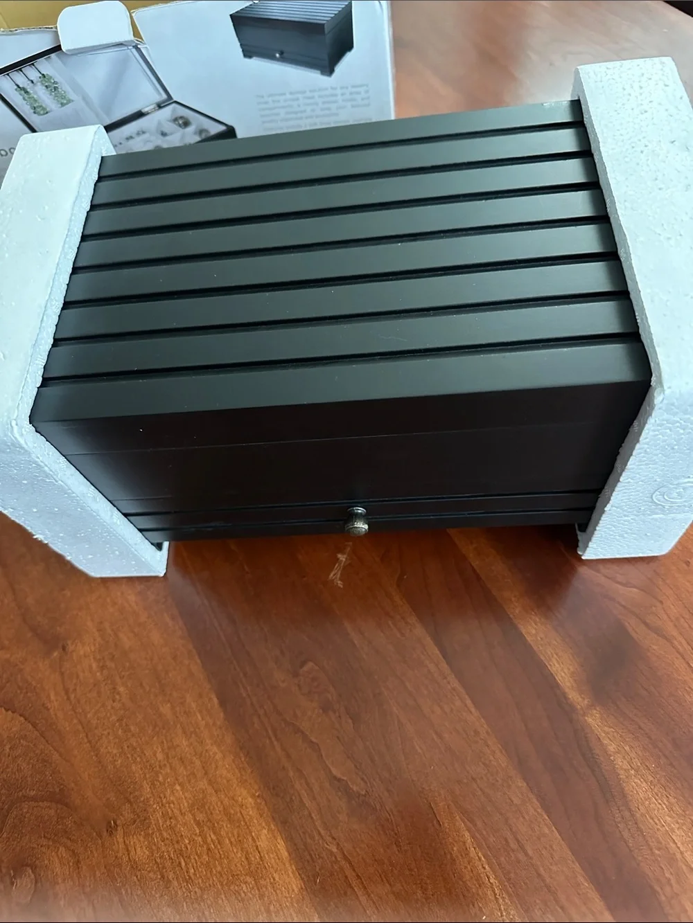 Black Wooden Jewelry Box NWT